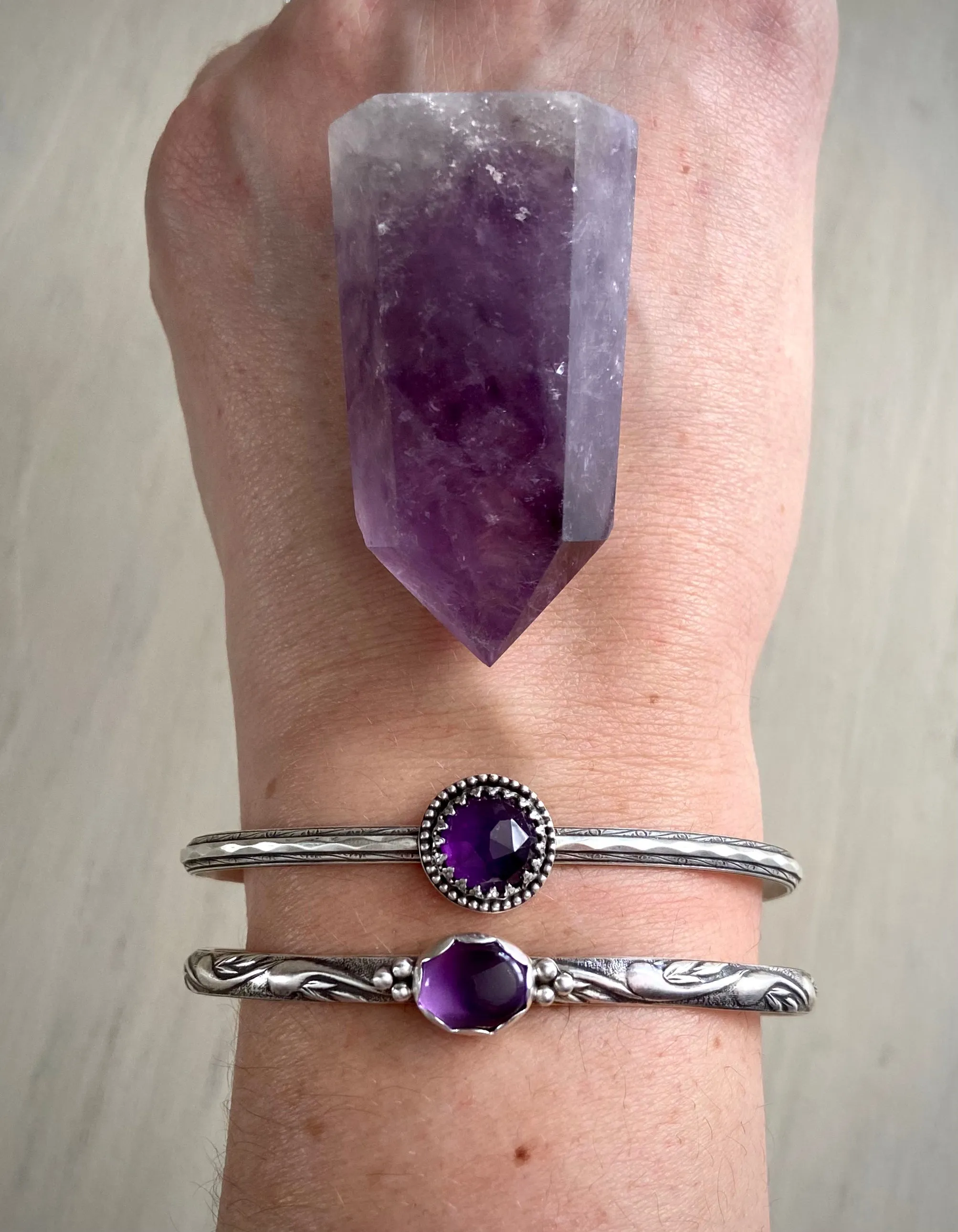 Amethyst Stacker Cuff