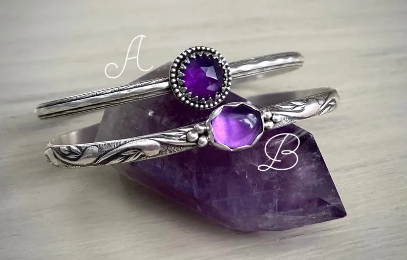 Amethyst Stacker Cuff