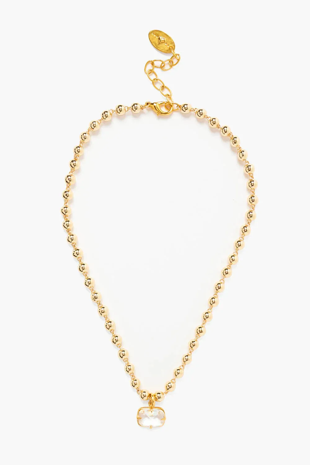 ANDIE BALL CHAIN NECKLACE GOLD