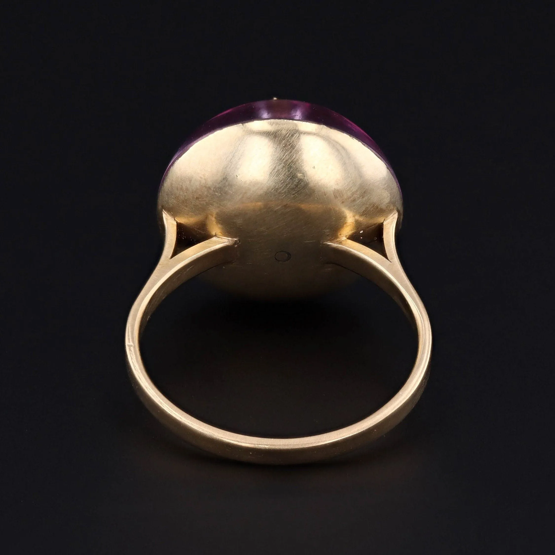 Antique Diamond Star Ring | Foil Backed Quartz & Diamond Ring