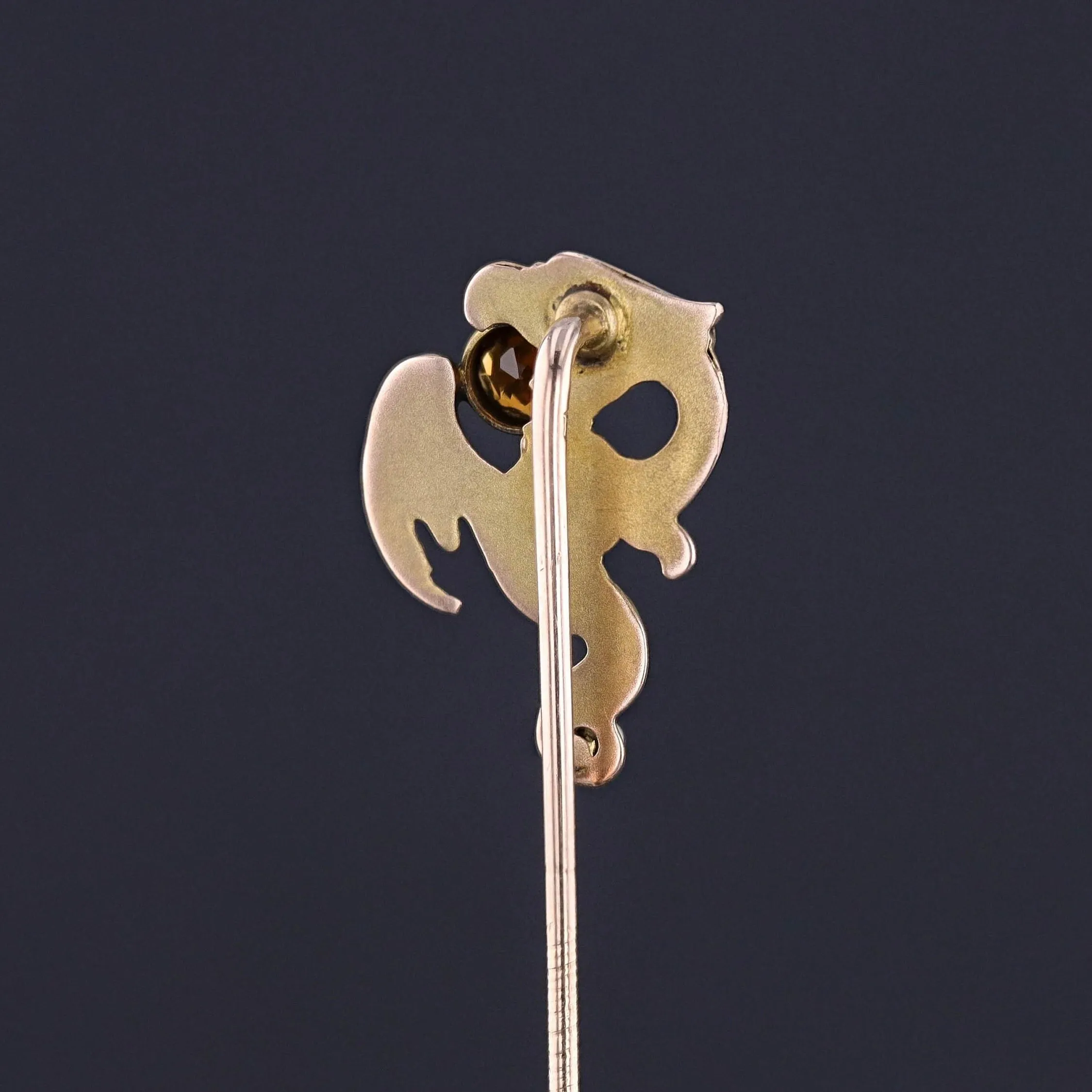 Antique Dragon Stickpin of 10k Gold