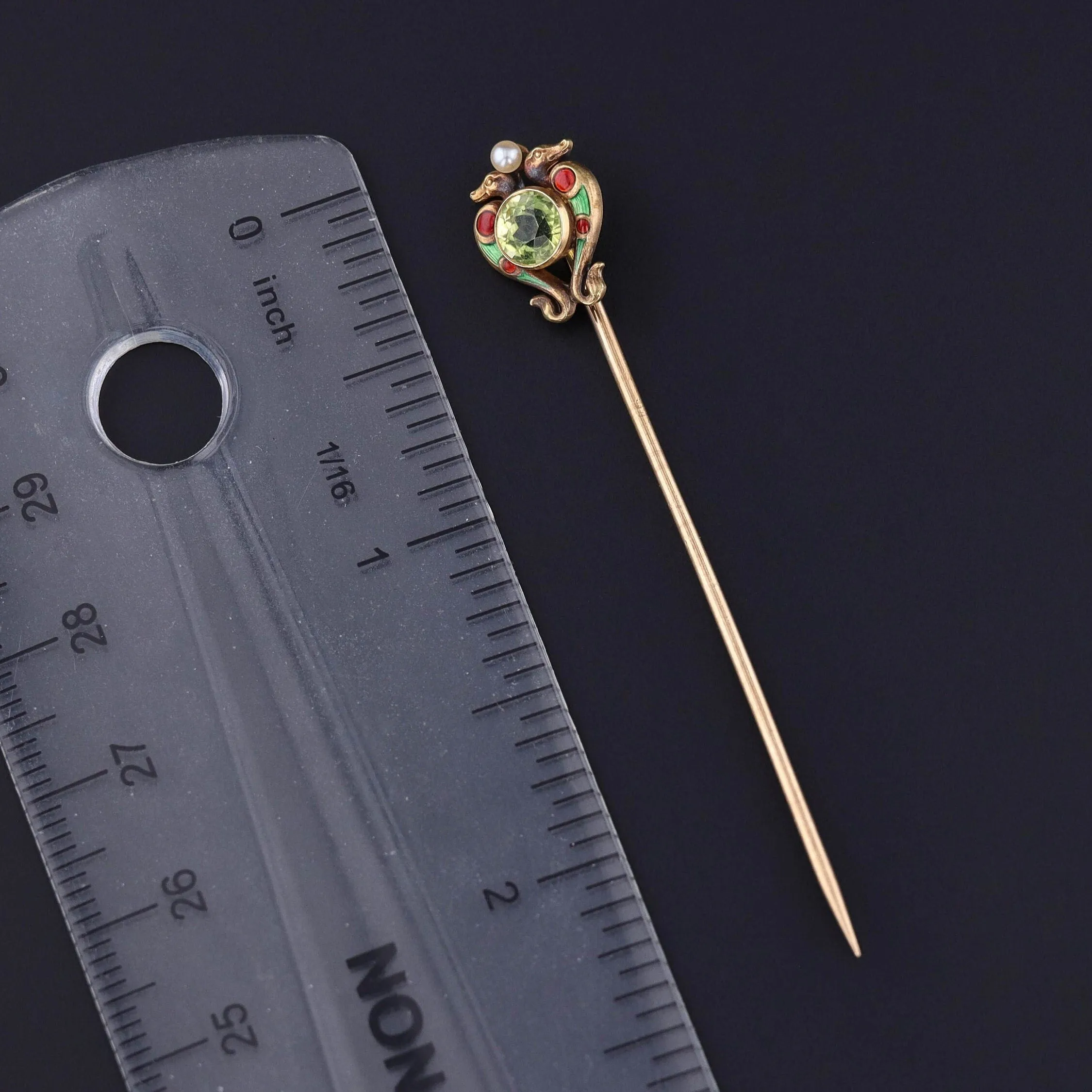 Antique Egyptian Revival Stickpin of 14k Gold