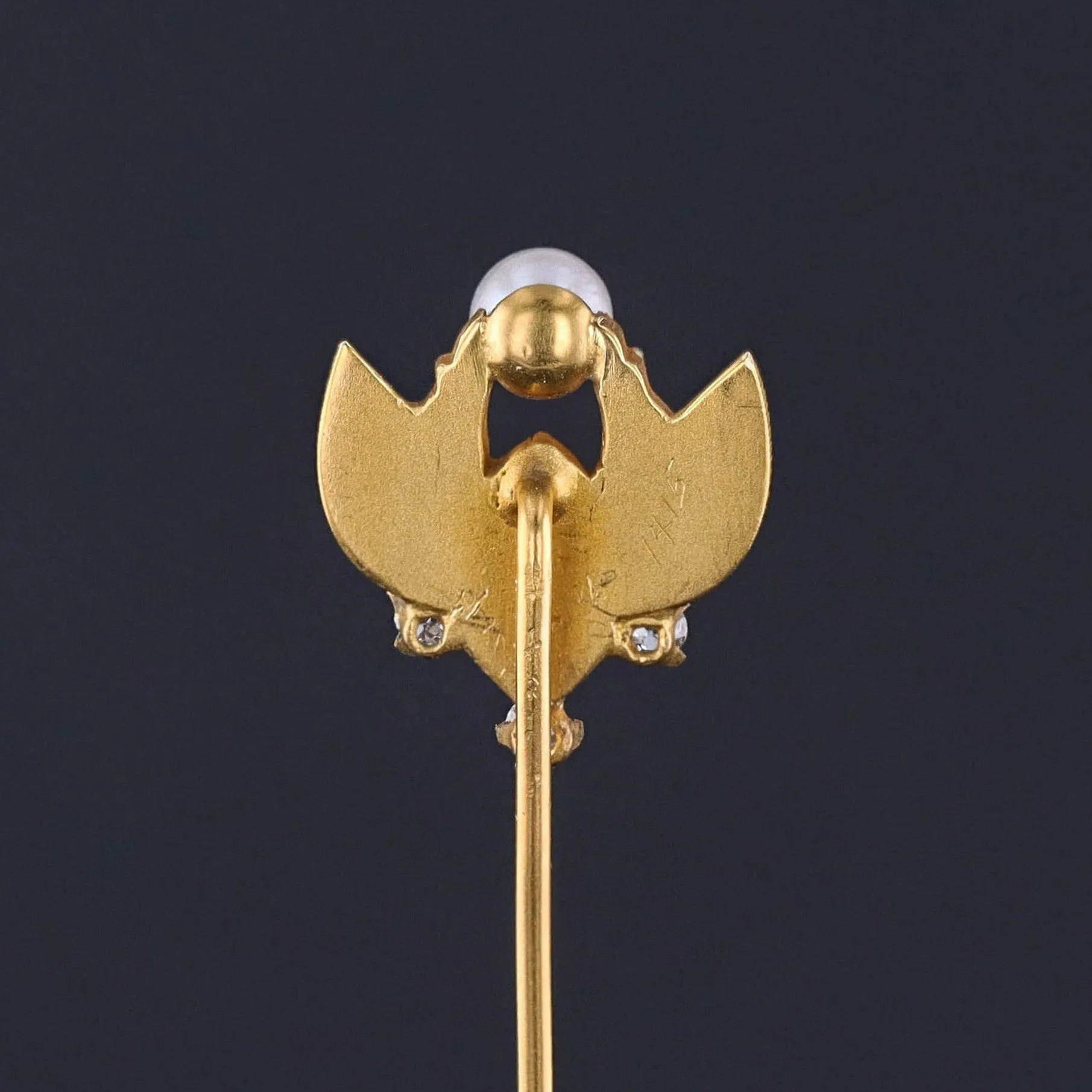 Antique Isis Stickpin of 14k Gold
