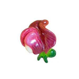 April Sweet Peas Small Brooch Pin