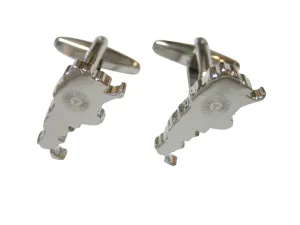 Argentina Map Shape and Flag Design Cufflinks