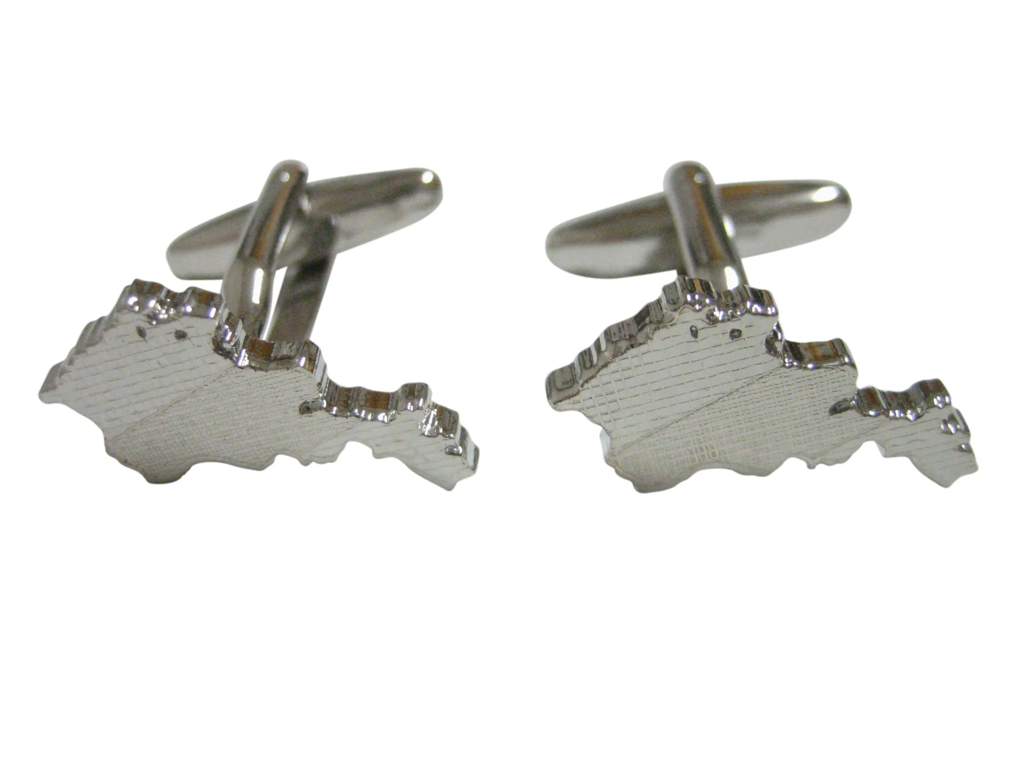 Armenia Map Shape and Flag Design Cufflinks