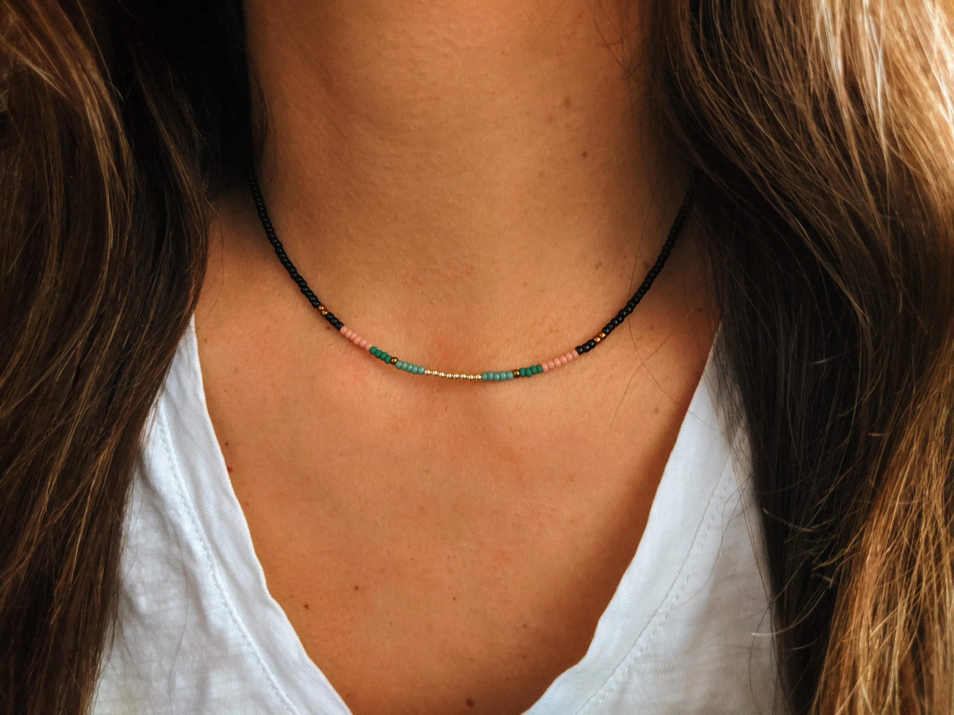 Ayaan Seed Bead Choker Necklace