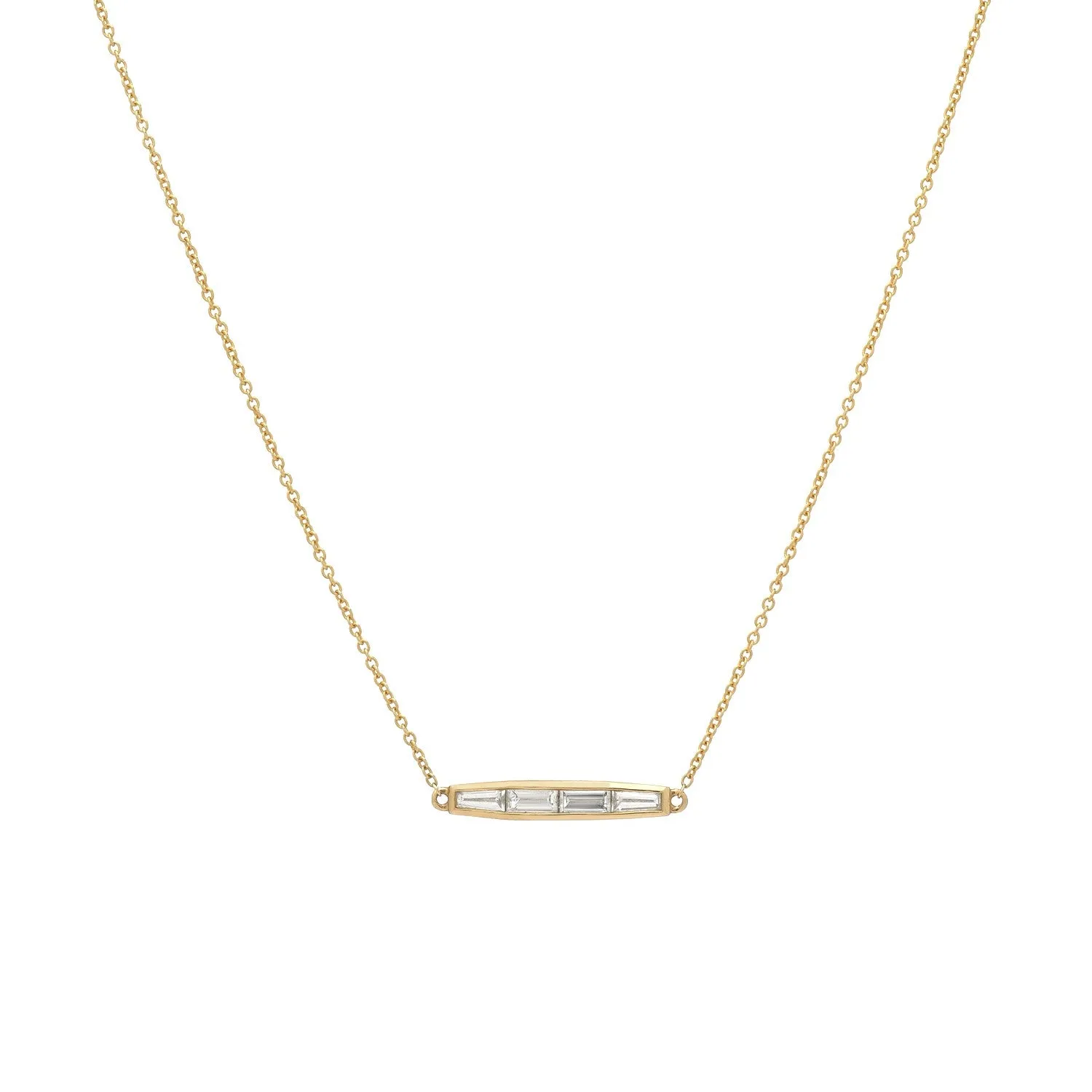 BAGUETTE BAR CHOKER NECKLACE