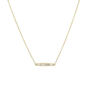 BAGUETTE BAR CHOKER NECKLACE