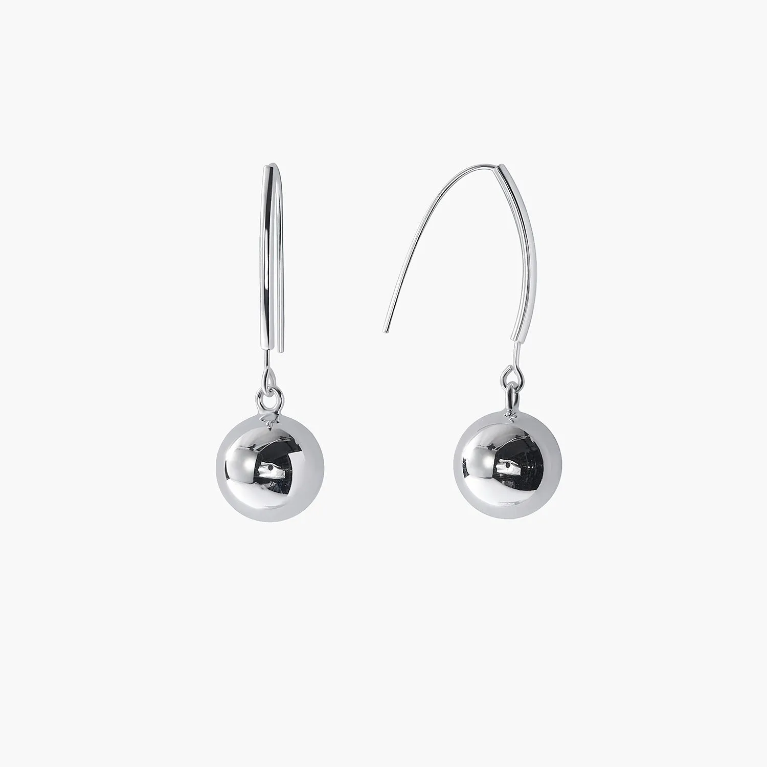 Ball Hoop Earrings