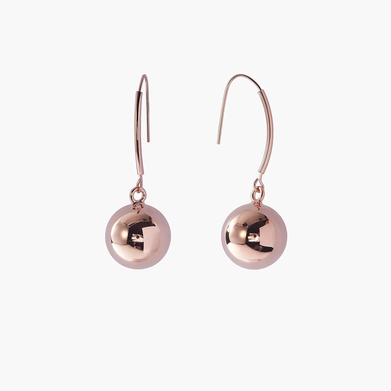 Ball Hoop Earrings