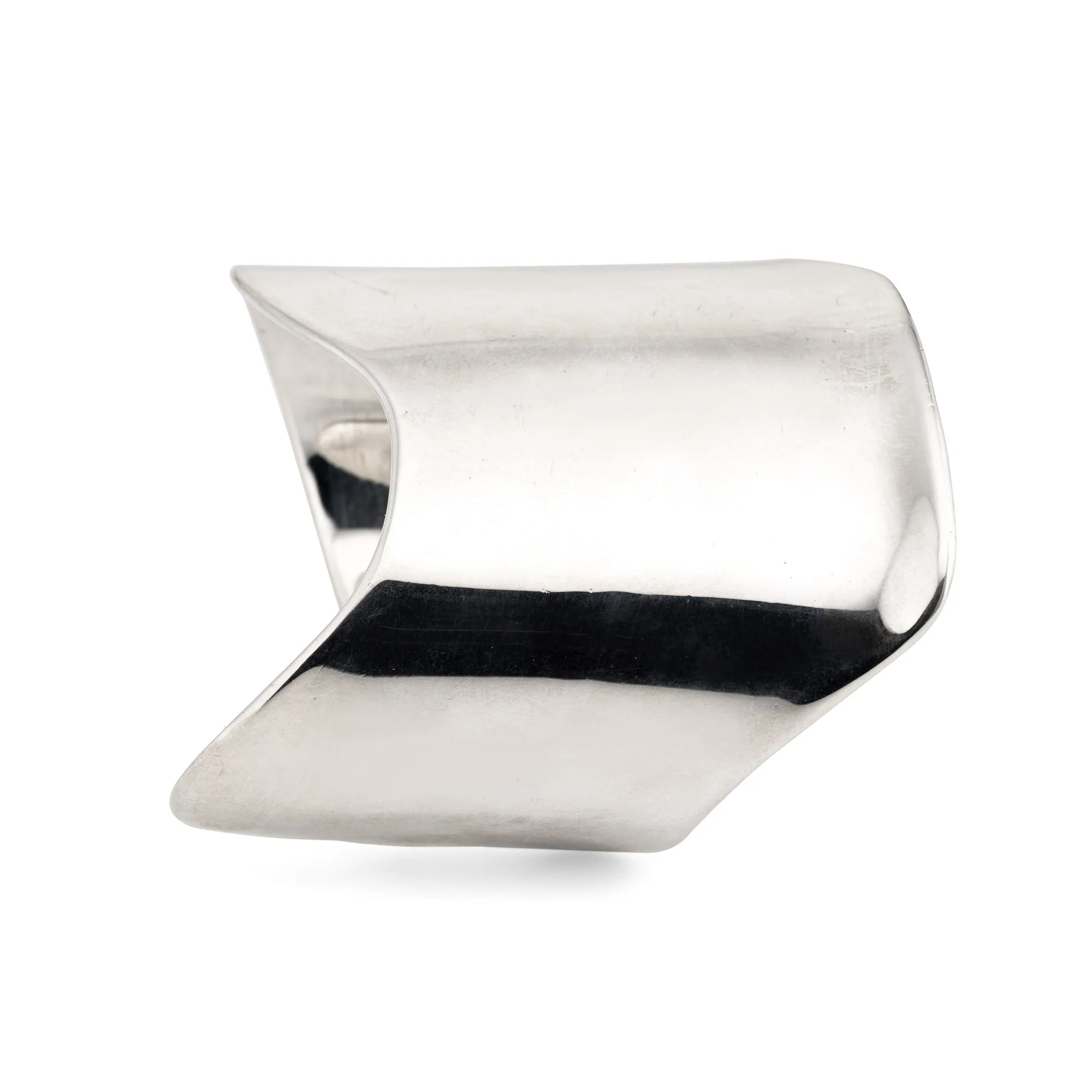 Barry Kieselstein Cord Cuff Bracelet Sterling Silver Sculptural Large Estate