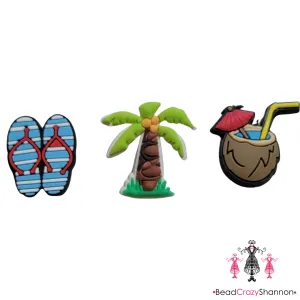 Beach Day Shoe Charms
