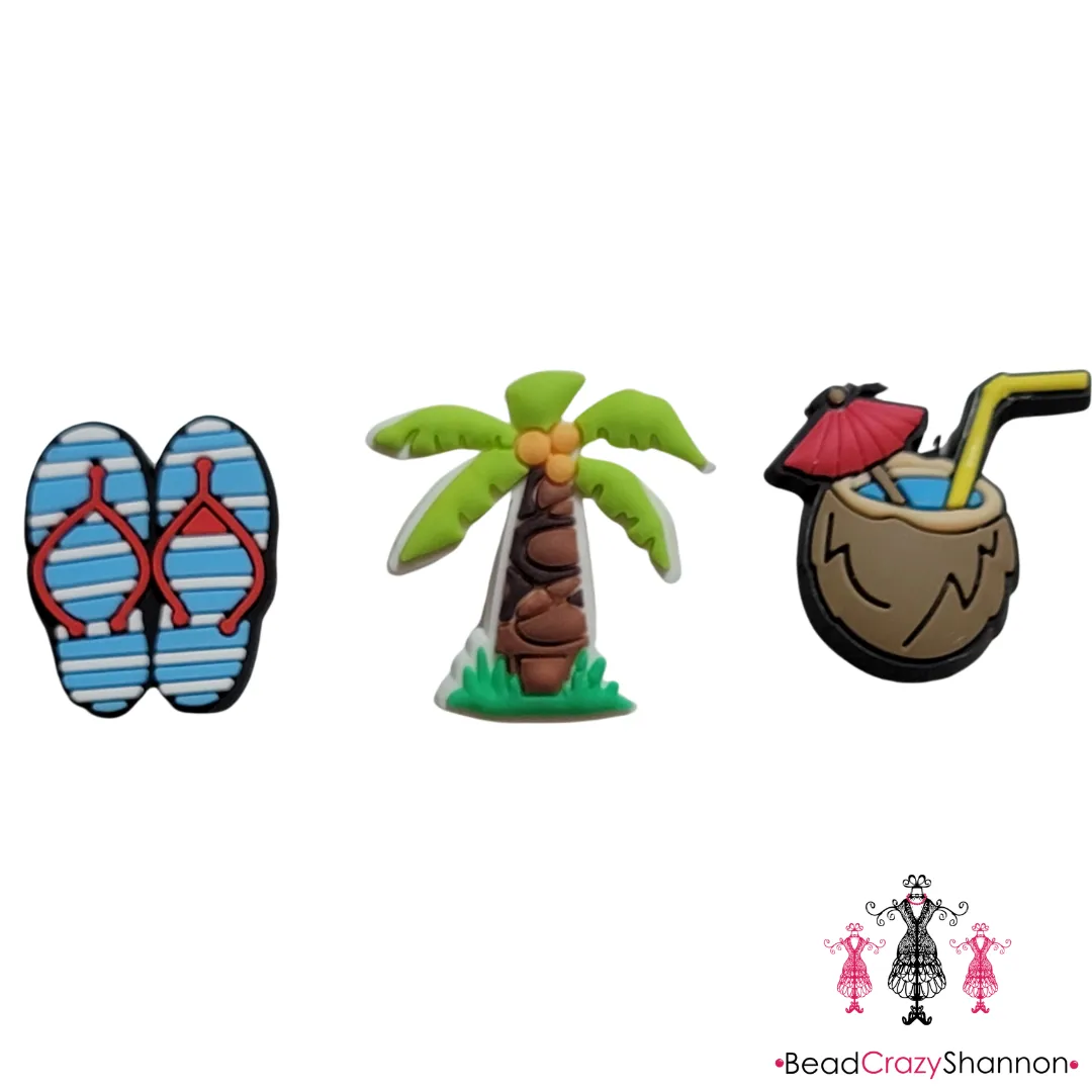 Beach Day Shoe Charms