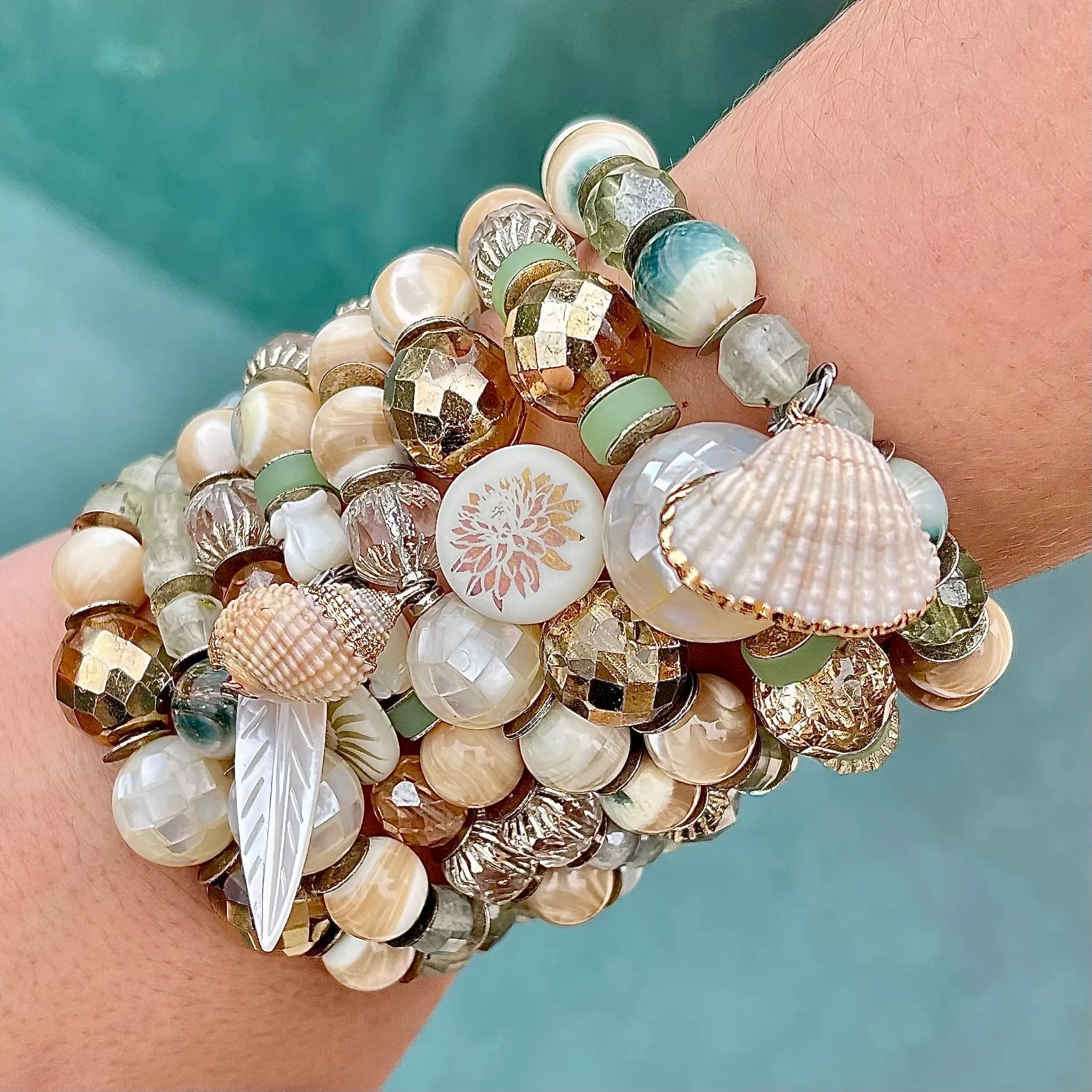 Beach Stretch  Bracelets Set 4