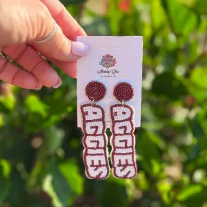 Beaded Aggie Earrings