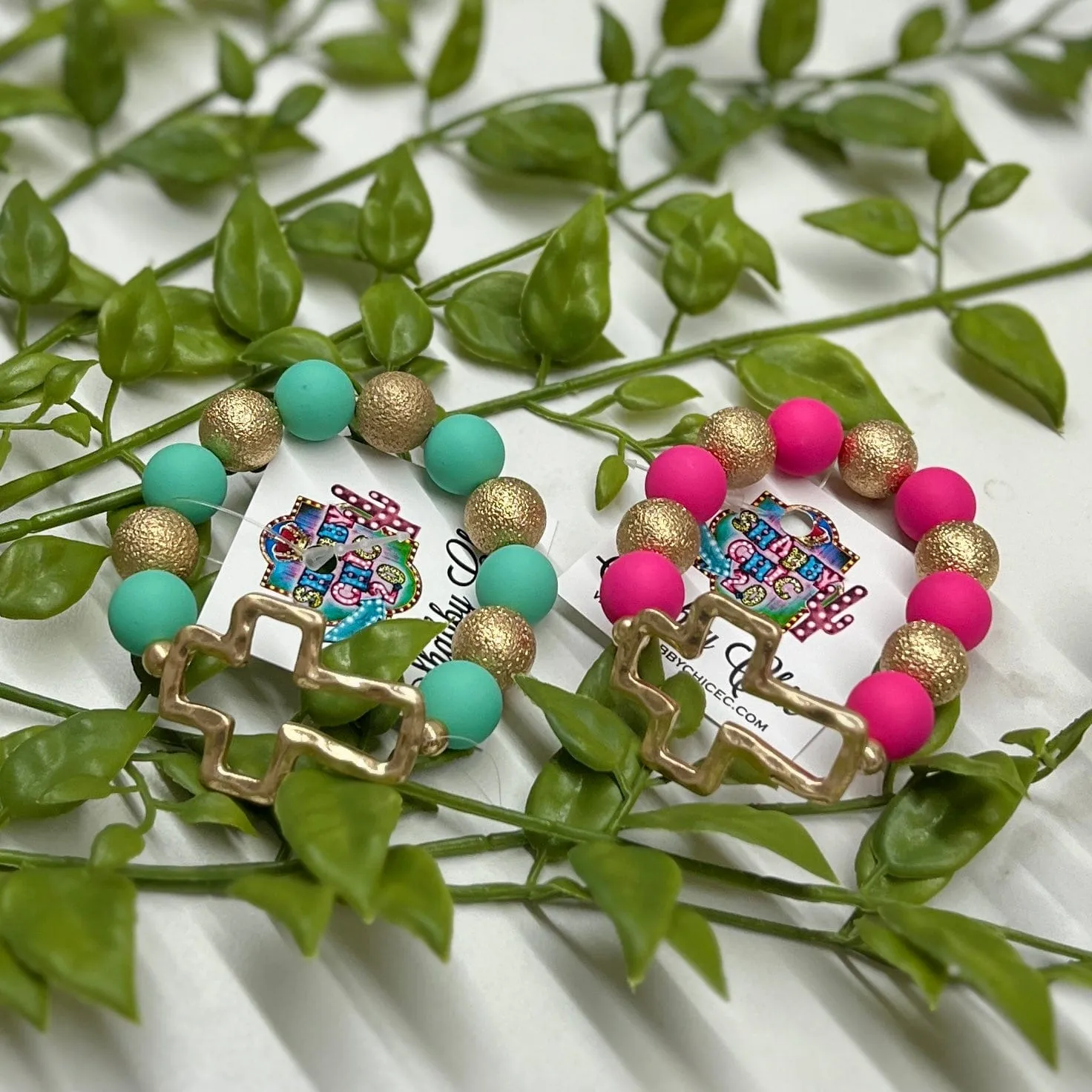 Beaded Cross Bracelet