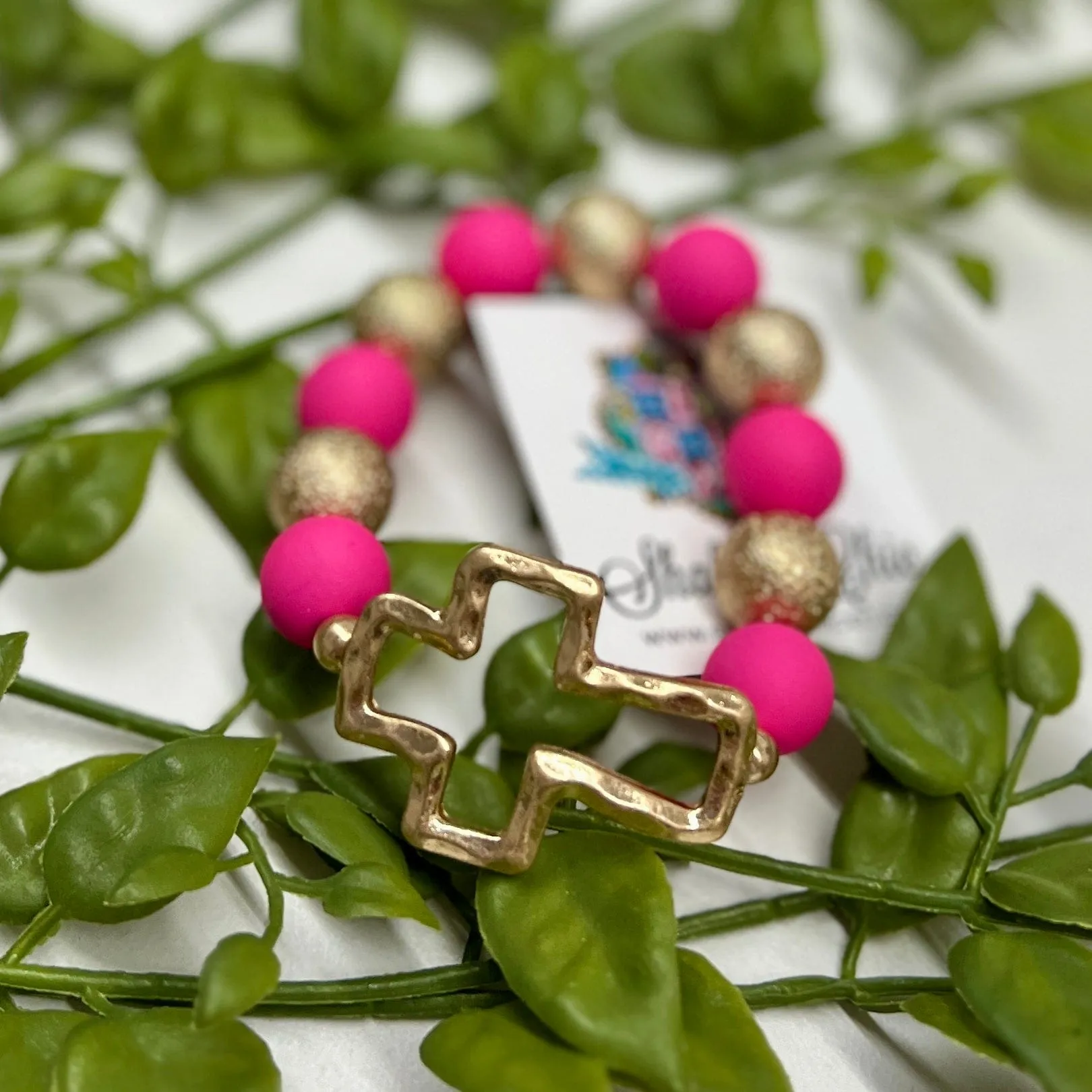 Beaded Cross Bracelet