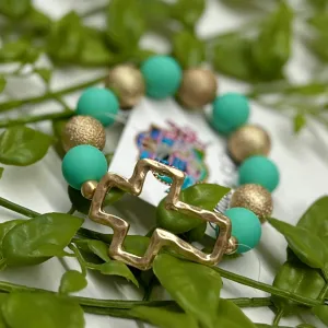Beaded Cross Bracelet