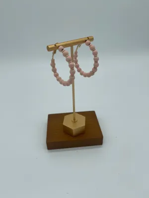 Beaded Hoop Earrings