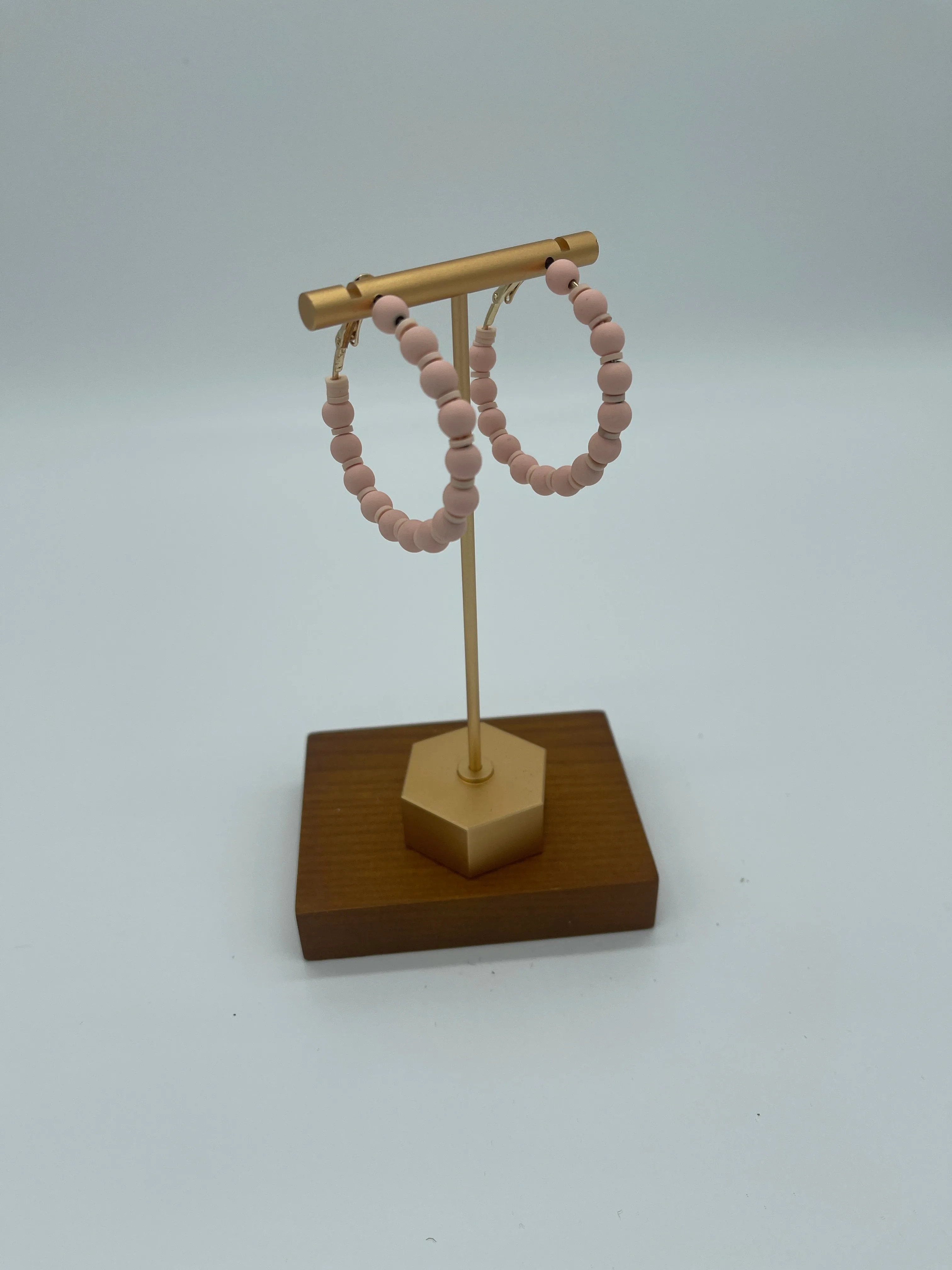 Beaded Hoop Earrings