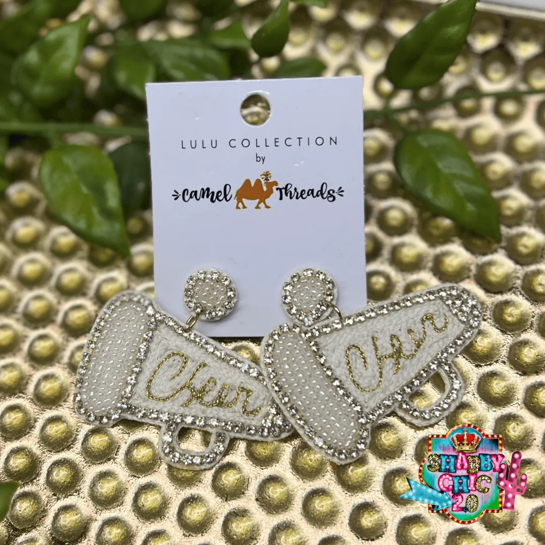 Beaded Megaphone Earrings