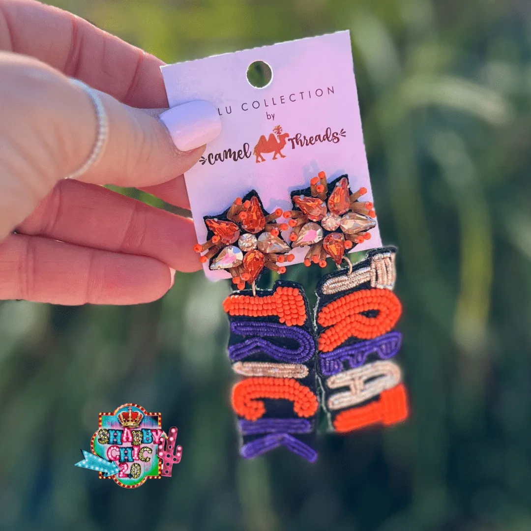 Beaded Trick or Treat Earrings