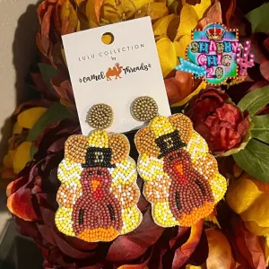 Beaded Turkey Earrings