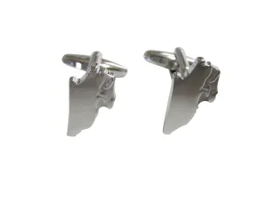 Belize Map Shape Cufflinks