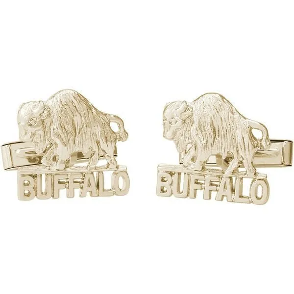 Ben Garelick Sterling Silver "Buffalo, NY" Cufflinks