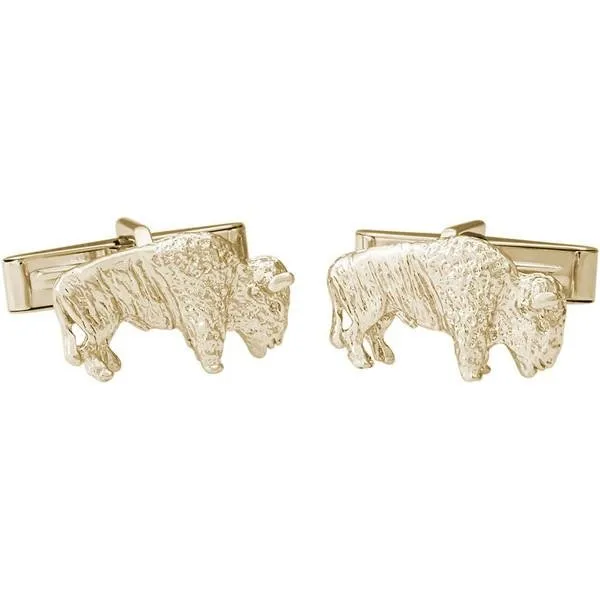 Ben Garelick Yellow Gold "Buffalo" Cufflinks