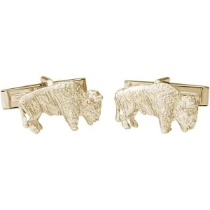 Ben Garelick Yellow Gold "Buffalo" Cufflinks