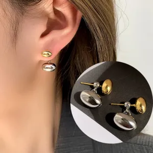 Bi Color Drop Earrings