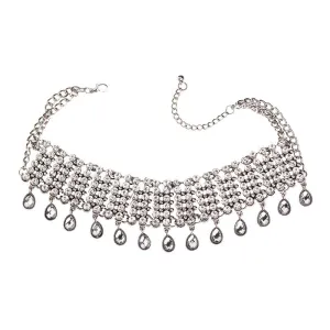 Boho Water Drop Crystal Choker