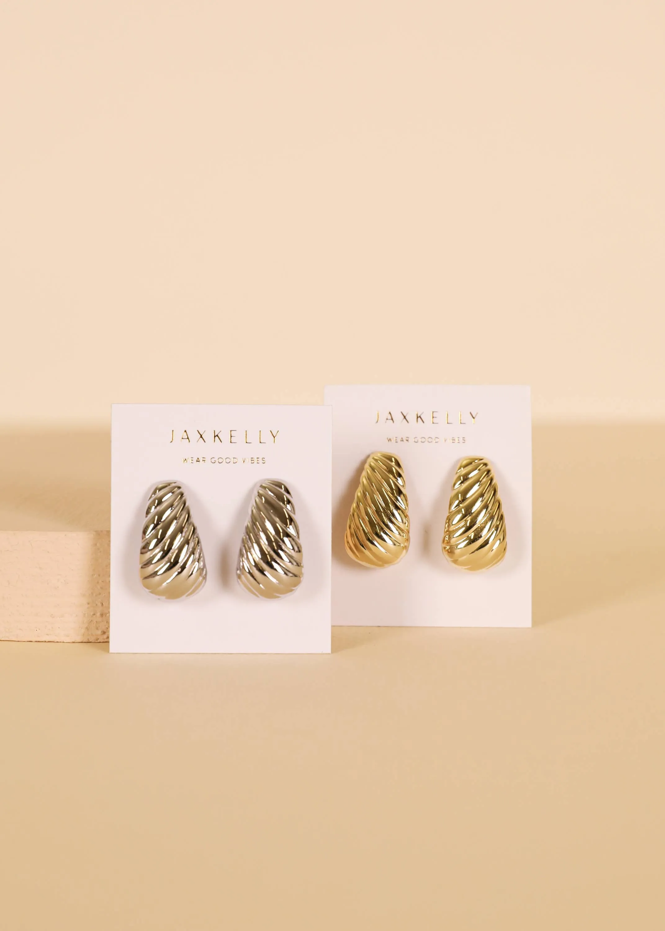 Bold Swirl Earring by JaxKelly | Silver