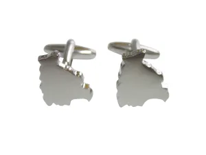 Bolivia Map Shape Cufflinks