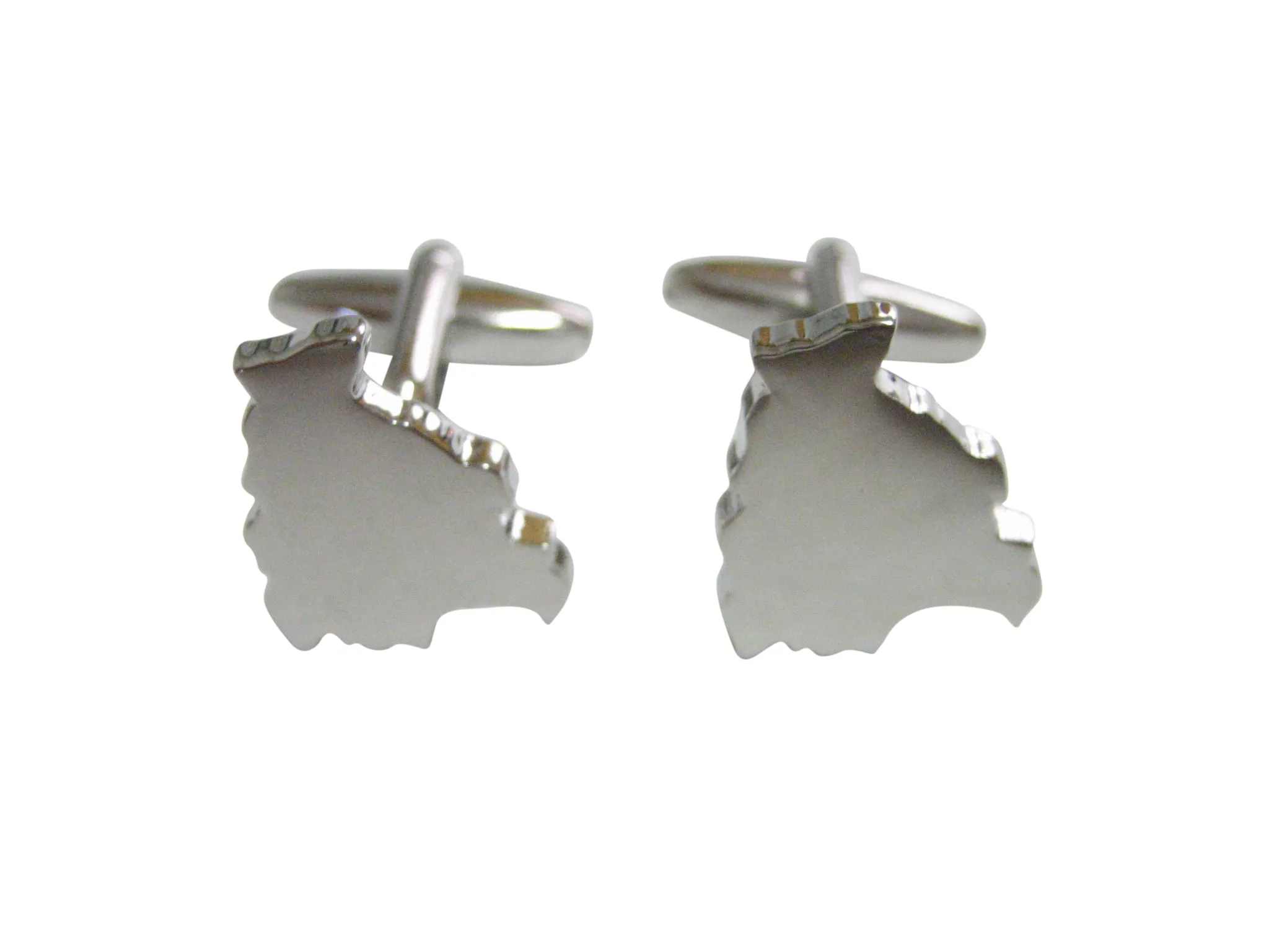 Bolivia Map Shape Cufflinks