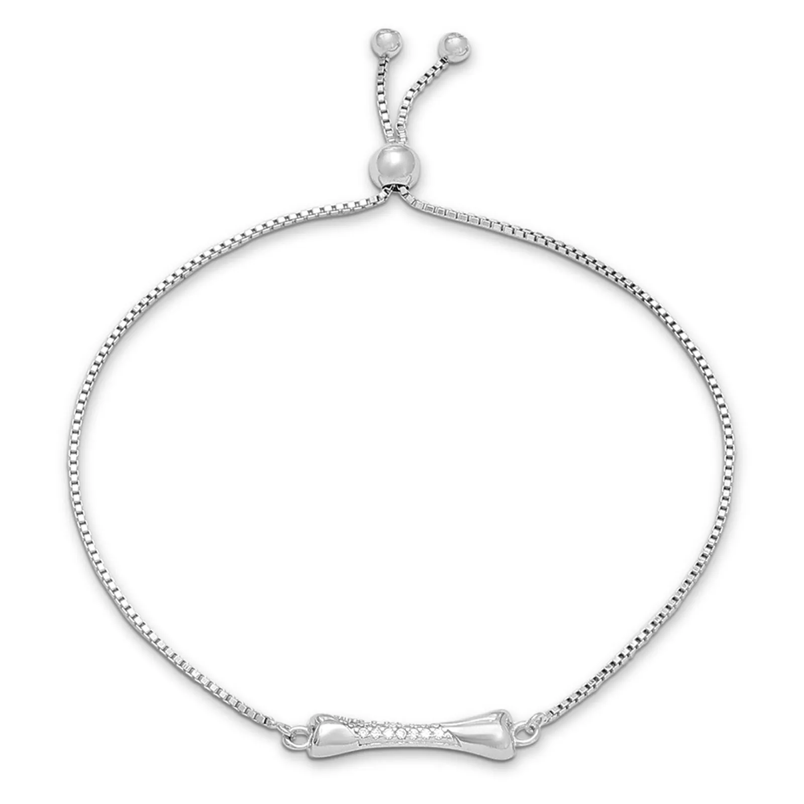 Bone-Inspired Bracelet For Women – 925 Sterling Silver Rhodium Plated