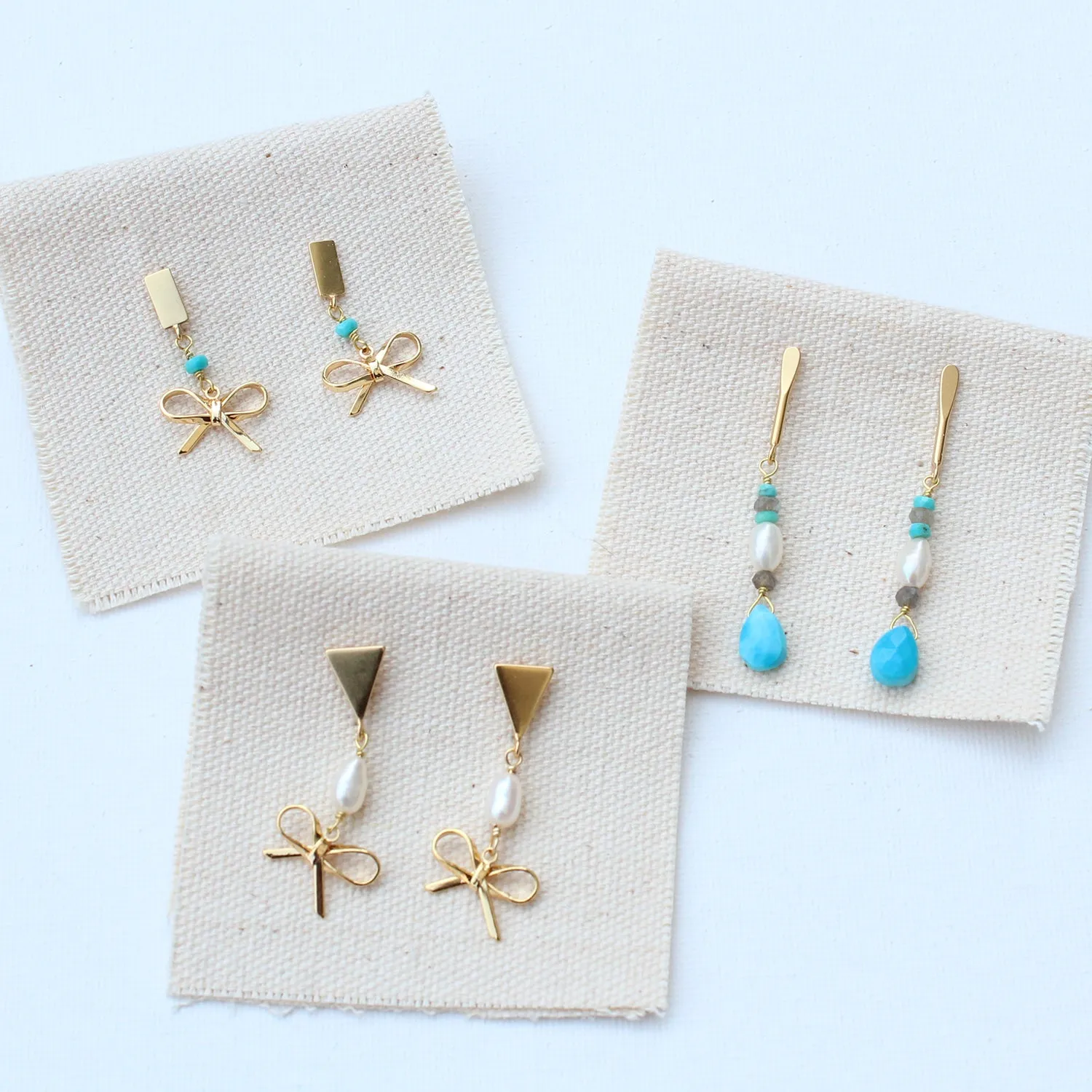 Bow Drop Earrings