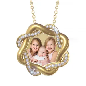 Braided Vine Photo Pendant Jewelry