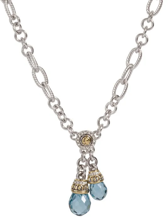 Briolette Double Drop Necklace