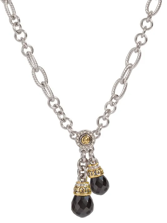 Briolette Double Drop Necklace