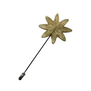 Brooch Pin Beige Flower