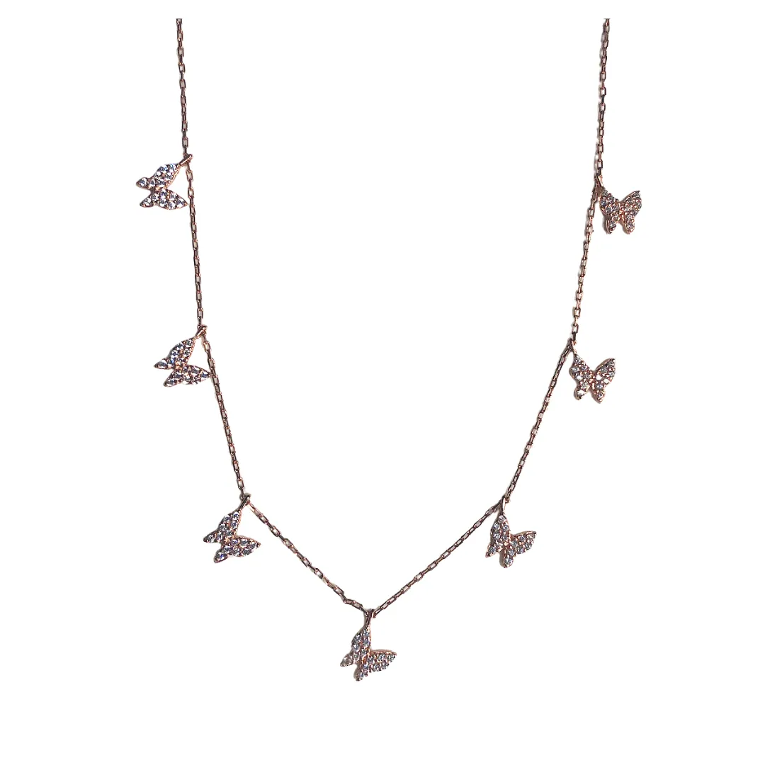 Butterfly Drop Necklace