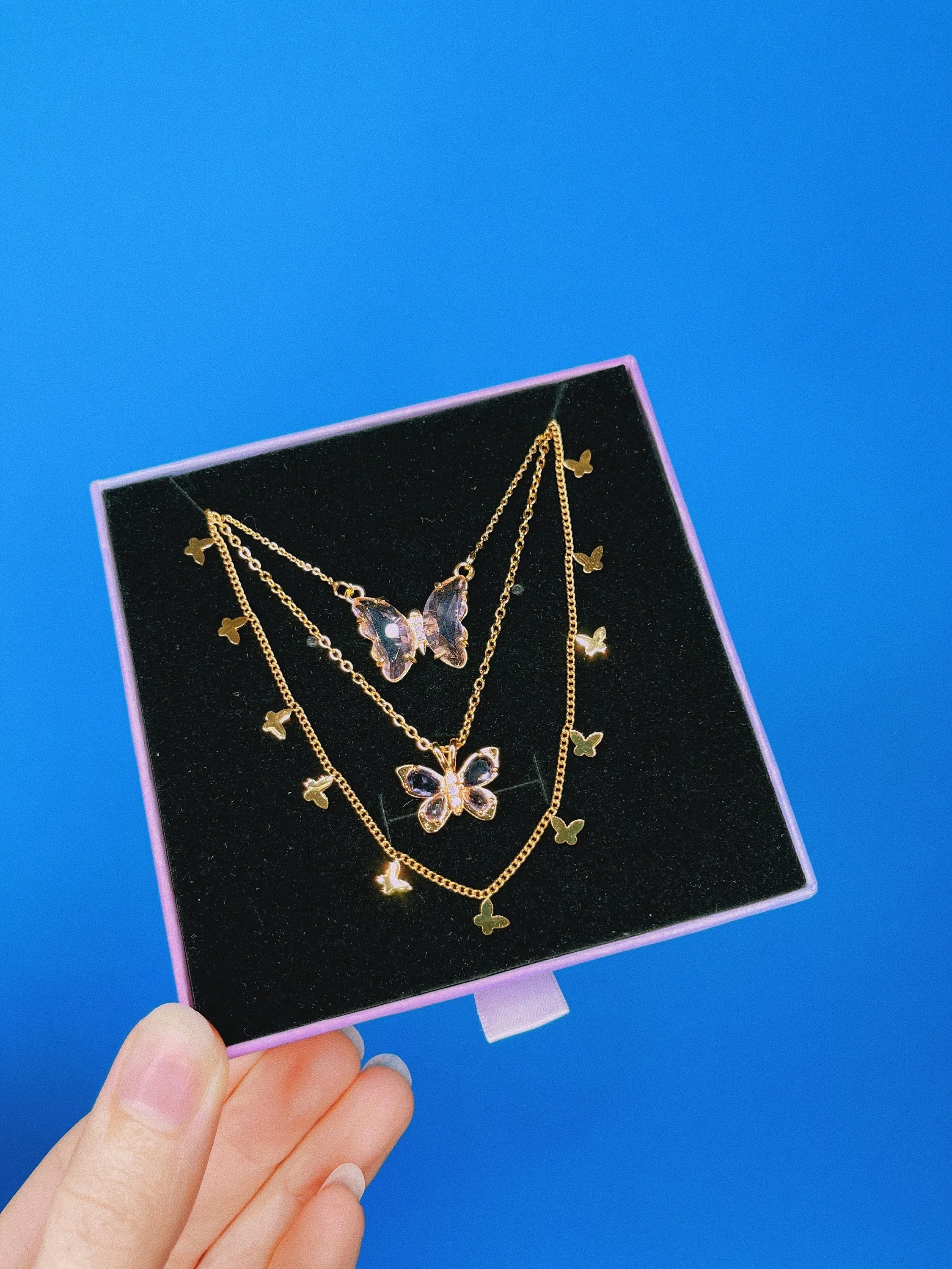 Butterfly Necklace Set, Amelia
