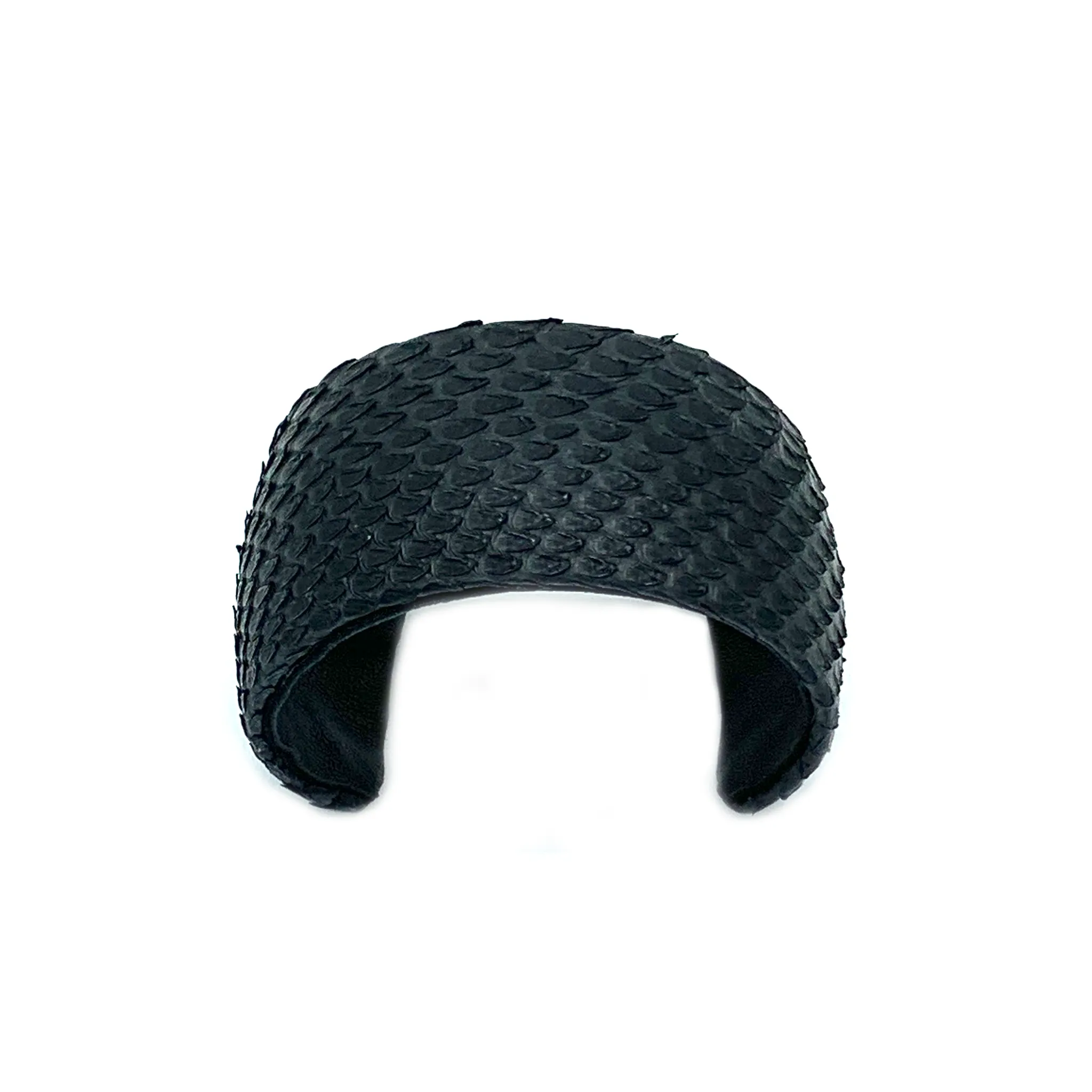 CA Christopher Augmon Matte Black Python 1 ½” Cuff