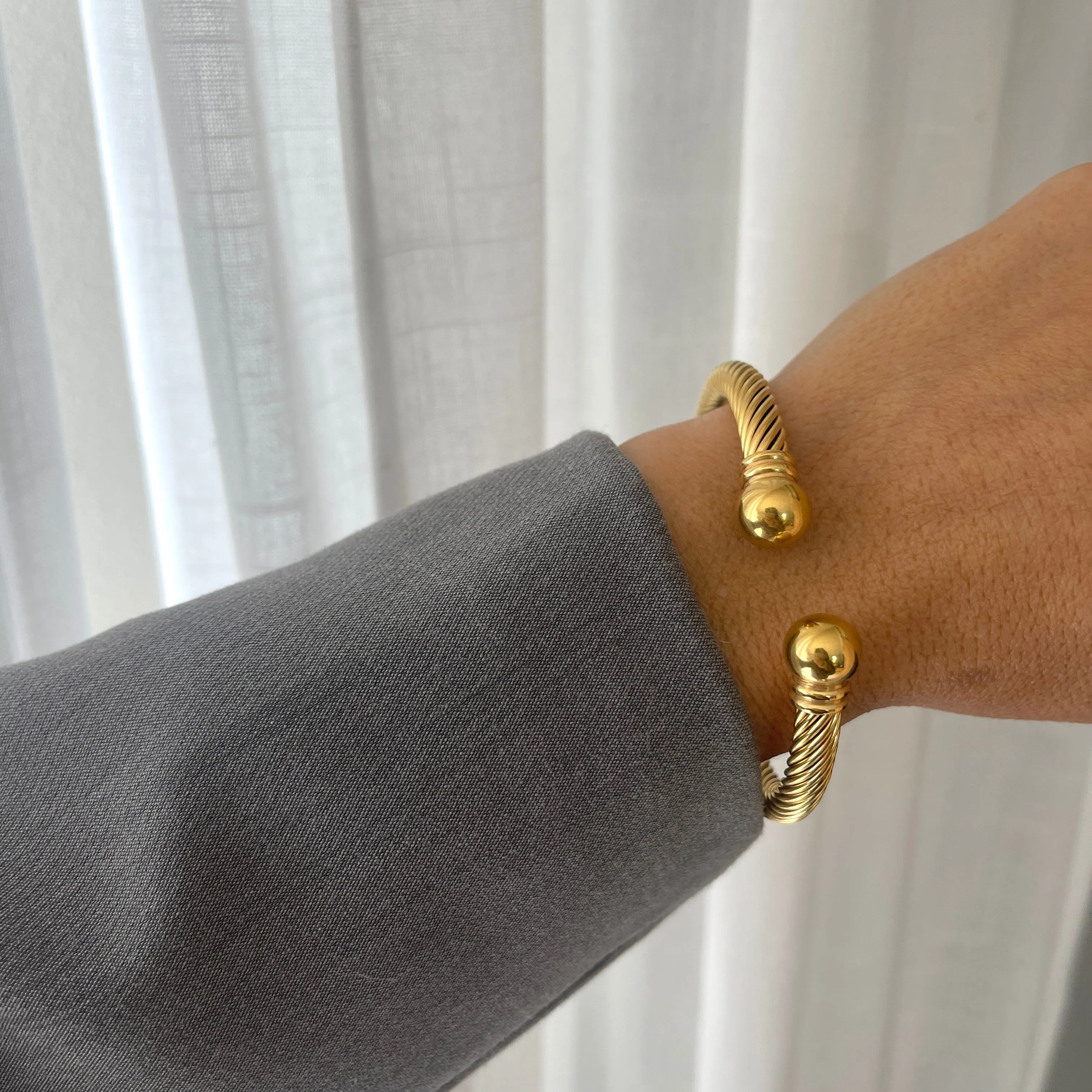 Cable Bangle Cuff
