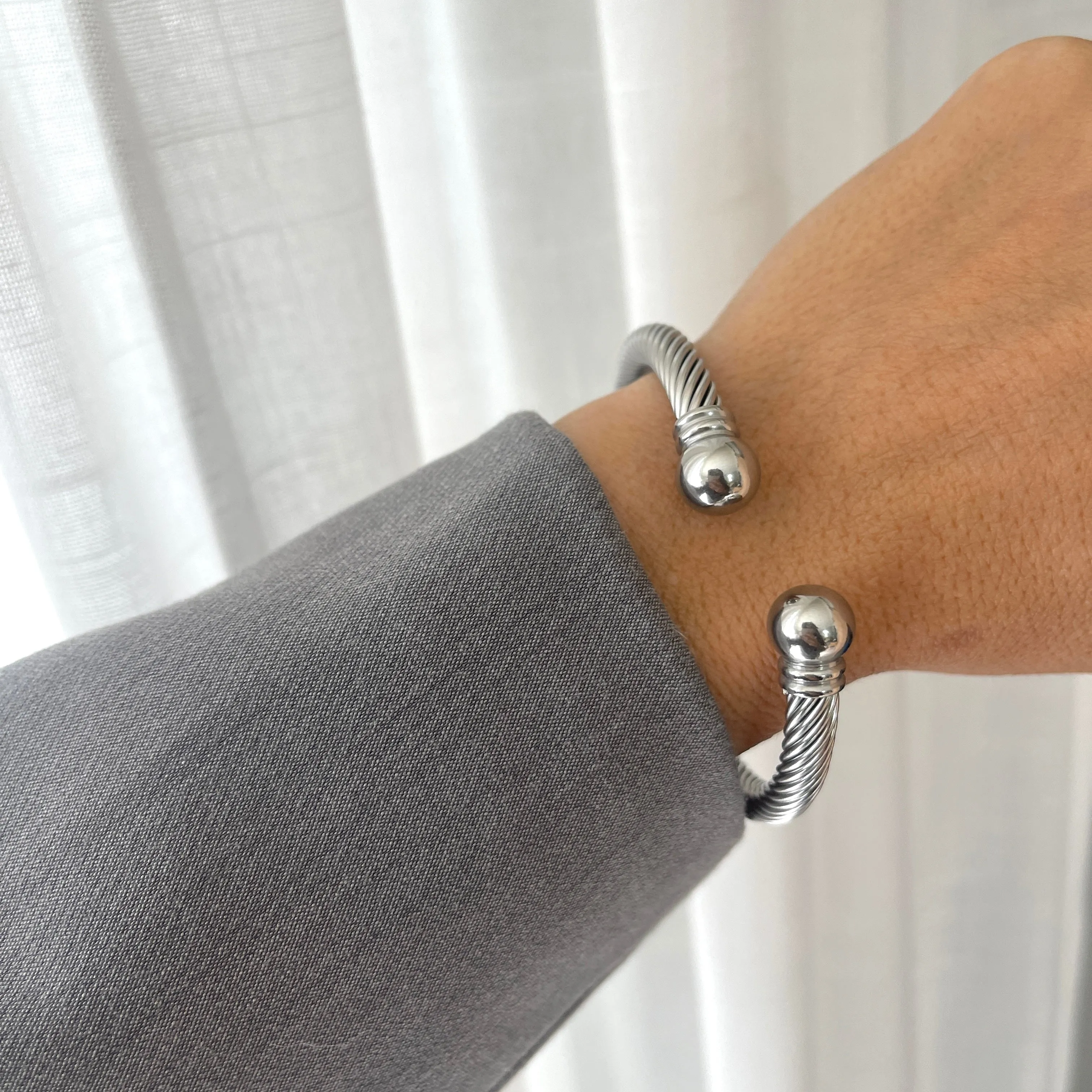 Cable Bangle Cuff