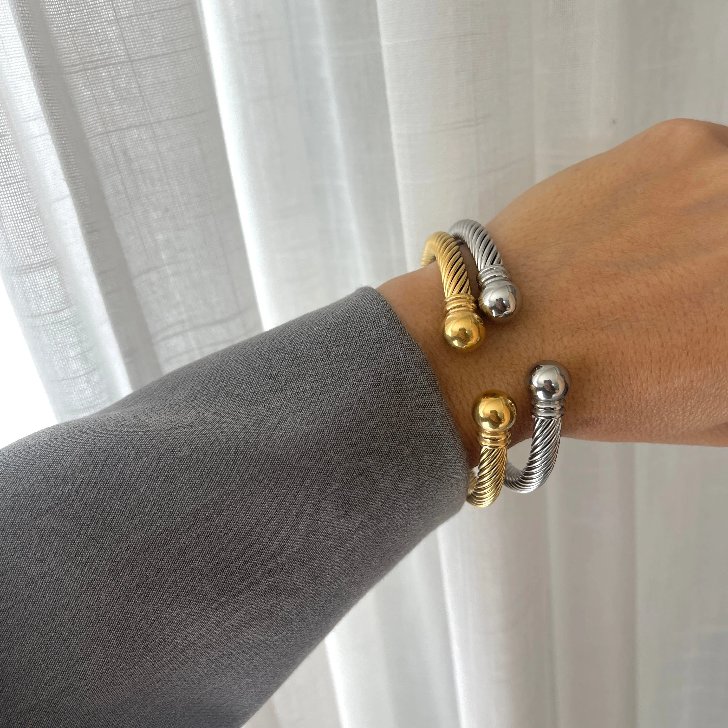 Cable Bangle Cuff