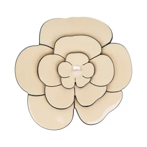 Camellia Large Pearl Ivory Brooch